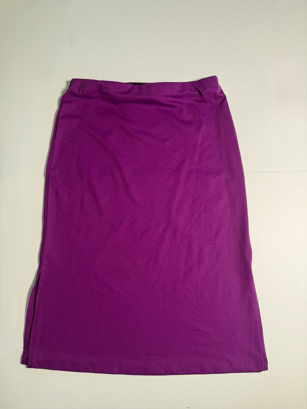 NWT Xi USA Purple Maxi Skirt Side Slits Size Small Y2K 90s